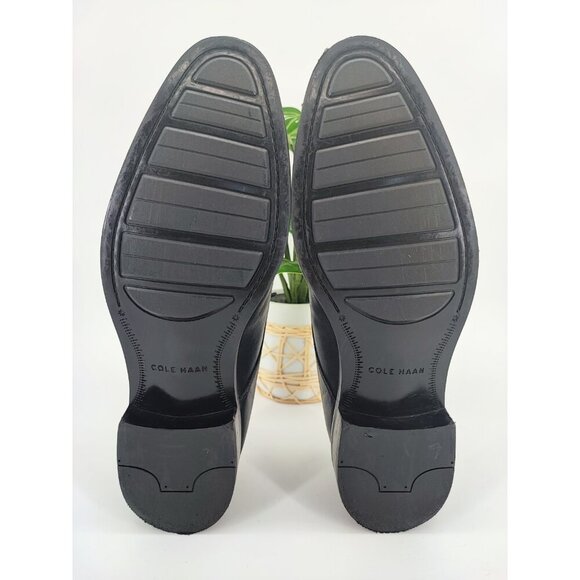 Cole Haan Men’s Black Leather Cap Toe Oxford Shoes Size 11.5M US